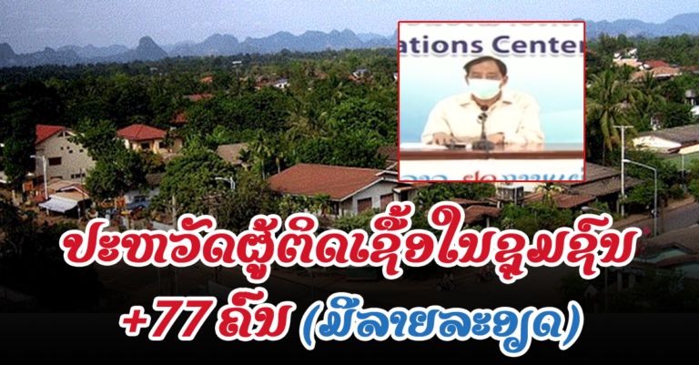 ລາຍງານ 8 ກັນຍາ ຕິດເຊື້ອໃນຊຸມຊົນເຖິງ 7 ແຂວງ