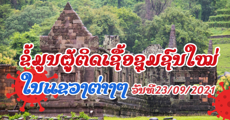 ລາຍລະອຽດຜູ້ຕິດເຊື້ອໃນຊຸມຊົນ ຢູ່ບັນດາແຂວງຕ່າງໆ