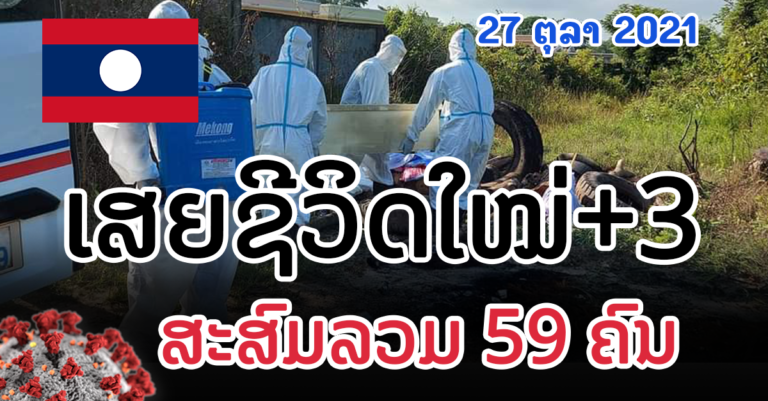 ລາຍລະອຽດຜູ້ເສຍຊີວິດໃໝ່ມື້ນີ້ + 3 ຄົນ ຈາກໂຄວິດ-19