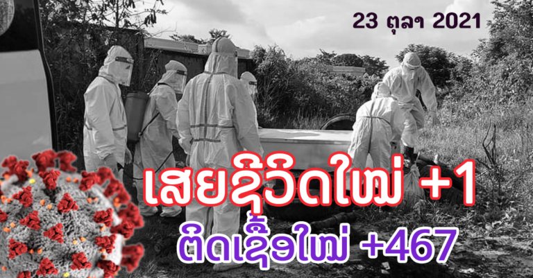 ໂຄວິດມື້ນີ້! ຕິດເພີ່ມ +467 ແລະ ເສຍຊີວິດໃໝ່ +1