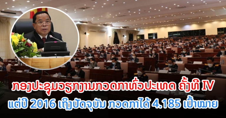 ເປີດກອງປະຊຸມ​ວຽກ​ງານກວດກາທົ່ວປະເທດ ຄັ້ງທີ IV