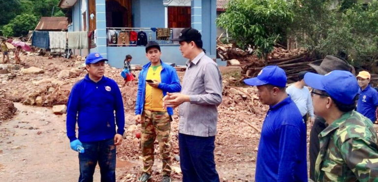 ສືບຕໍ່ຕິດຕາມ ກວດກາ ຜົນເສຍຫາຍຈາກໄພນໍ້າຖ້ວມຢູ່ແຂວງອຸດົມໄຊ